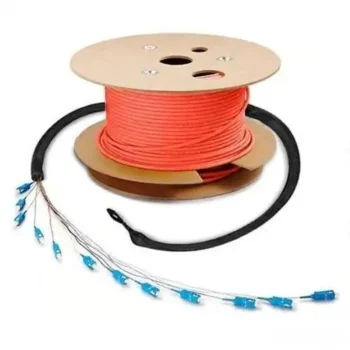 Customized 1-24 Fibers OM4 Multimode LC/SC/ST/FC/MTP/IP67/ODC/YZC Industrial Armored TPU Fiber Optic Patch Cable