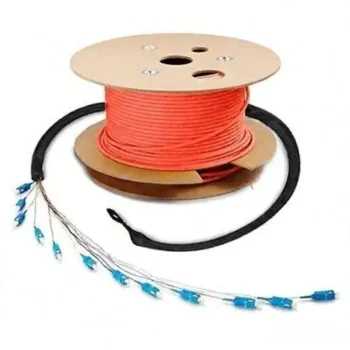 Customized 1-24 Fibers OM3 Multimode LC/SC/ST/FC/IP67/ODC/YZC Industrial Armored TPU Fiber Optic Patch Cable