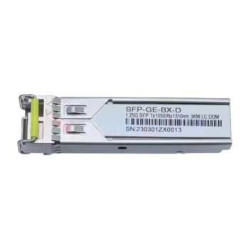 1000BASE-BX-D 3km TX1550nm/RX1310nm Simplex LC/UPC BiDi SFP Optical Transceiver Module