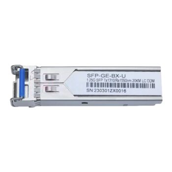 1000BASE-BX-U 20km TX1310nm/RX1550nm Simplex LC/UPC BiDi SFP Optical Transceiver Module