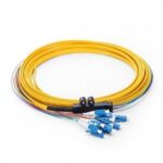 12 Fibers Singlemode LC/UPC Ribbon Fanout Fiber Optic Pigtail