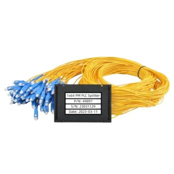 1x64 1310/1550nm ABS Box Polarization Maintaining PLC Splitter Slow Axis Working