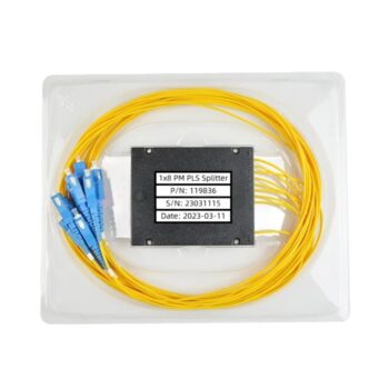 1x8 1310/1550nm ABS Box Polarization Maintaining PLC Splitter Slow Axis Working