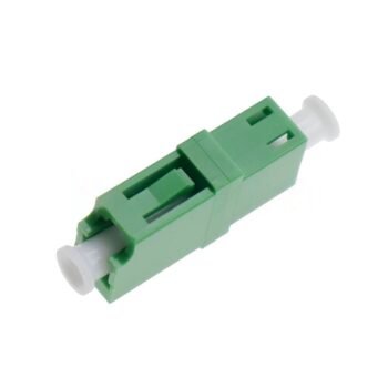 LC/APC Female to LC/APC Female Simplex Singlemode Plastic Fiber Optic Adapter/Coupler without Flange