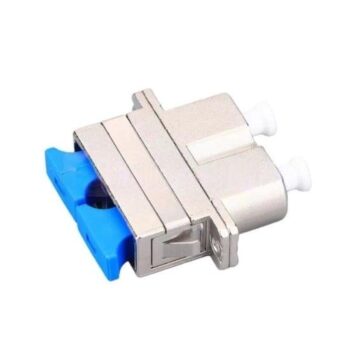 LC/UPC Female To SC/UPC Female Hybrid Duplex Singlemode/Multimode Metal Fiber Optic Adapter With Flange