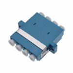 LC/UPC Female to LC/UPC Female Quad SingleMode Plastic Fiber Optic Adapter/Coupler with Flange