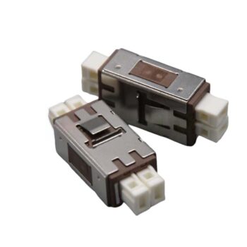 MU to MU Duplex Metal Single Mode/Multimode Fiber Optic Adapter