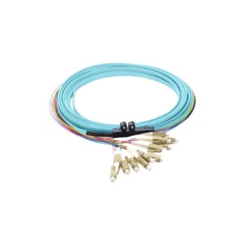 Customized OM4 Multimode 4-12 Fibers LC/SC/FC/ST/E2000(LSH) Ribbon Fiber Optic Pigtail