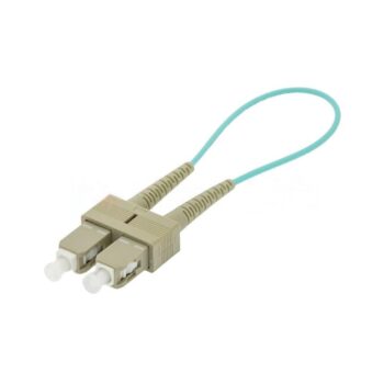 OM3 Multimode SC/UPC Fiber Loopback Cable
