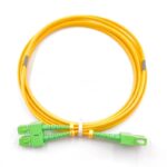 SC/APC To SC/APC Duplex OS2 Singlemode Fiber Patch Cable