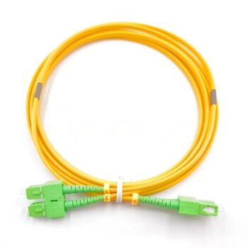 SC/APC To SC/APC Duplex OS2 Singlemode Fiber Patch Cable