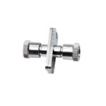 SMA905 To SMA905 Simplex Metal Fiber Optic Adapter With Flange