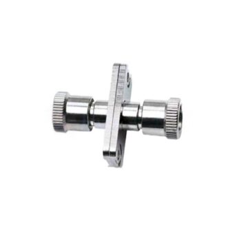 SMA905 To SMA905 Simplex Metal Fiber Optic Adapter With Flange
