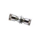 SMA905 To SMA905 Simplex Metal Fiber Optic Adapter Without Flange