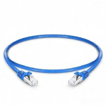 Shielded Foil Twisted Pair (S/FTP) Cat6a Ethernet Network Patch Cable, 26/28AWG