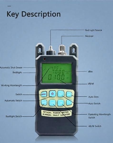 Optical Power Meter + Visual Fault Locator with 2.5mm Universal Connector-4